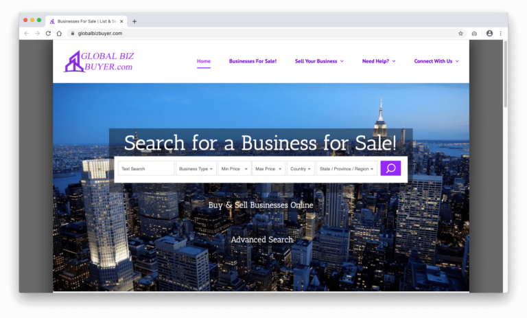Global Biz Buyer Website | Buy & Sell Bossiness Online